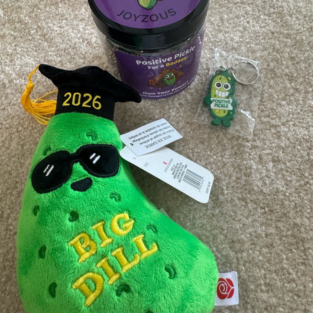 Positive Pickle 'Big Dill' Plush Toy - Green